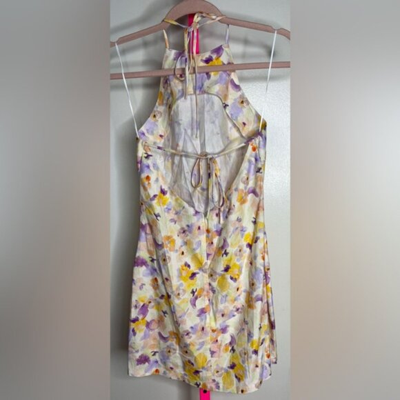 Vici Floral Halter Mini Dress size small - Picture 4 of 6